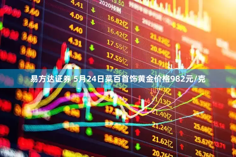 易方达证券 5月24日菜百首饰黄金价格982元/克