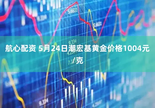 航心配资 5月24日潮宏基黄金价格1004元/克